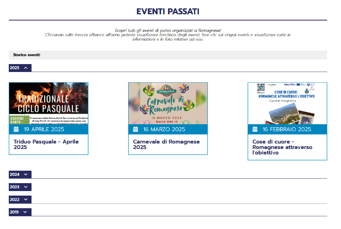 Archivio eventi passati